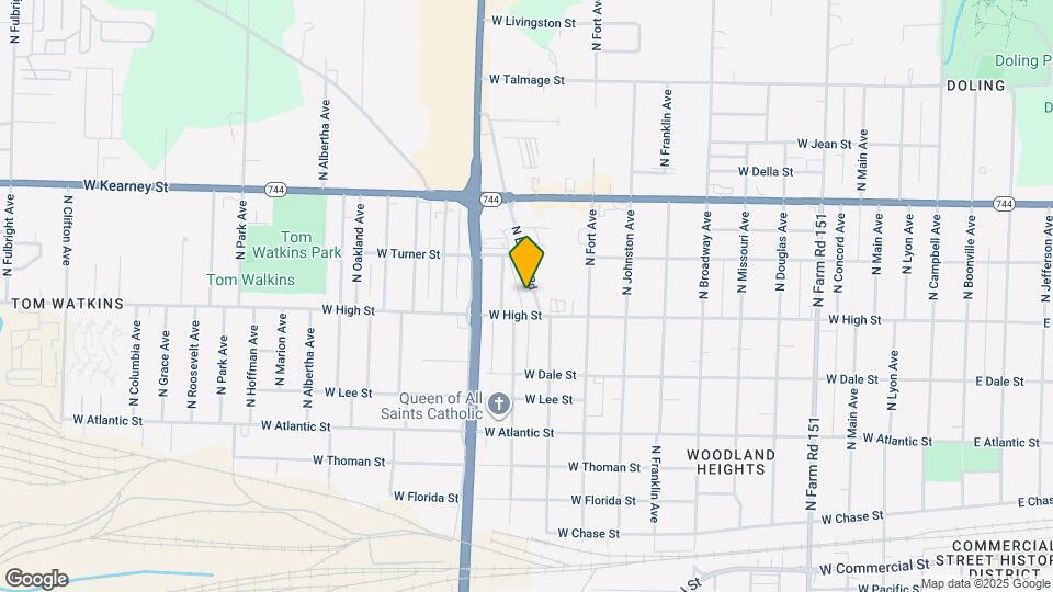 2219 N Bolivar Rd Map and Location Details