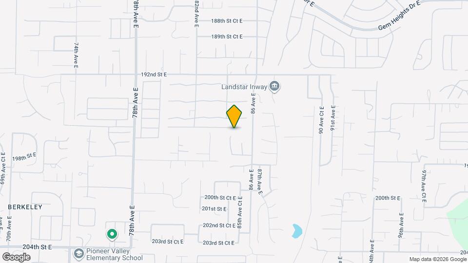 19605 84th Ave E Map and Location Details