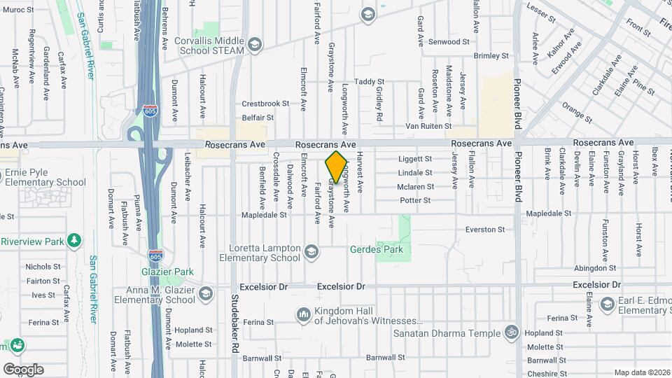 14502 Graystone Ave, Unit B Mapa y Detalles de la Ubicación