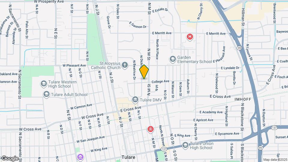 600 N Dickran Dr Map and Location Details