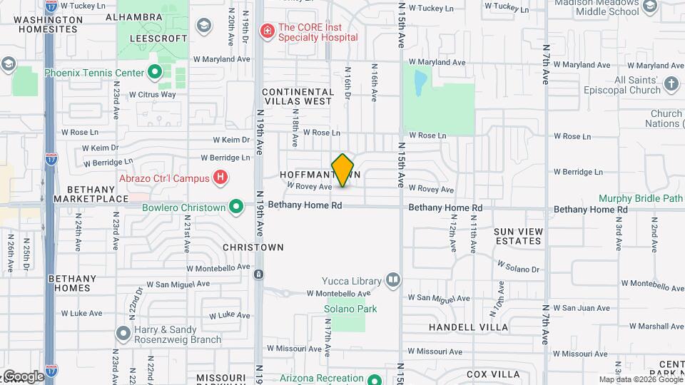 1631 W Rovey Ave Map and Location Details