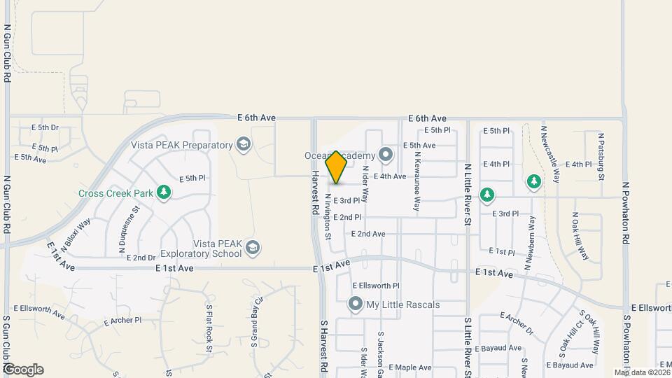 25028 E Canal Pl Map and Location Details