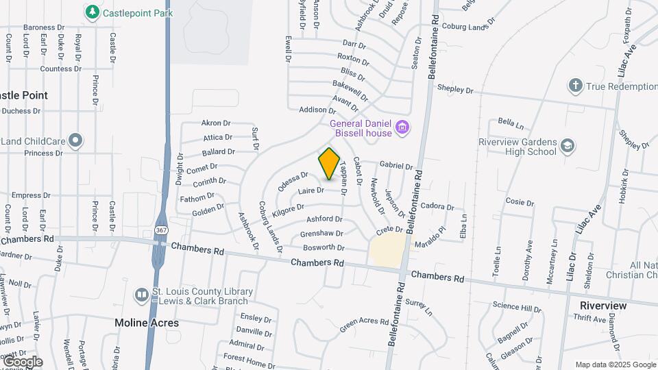 1135 Laire Dr Map and Location Details