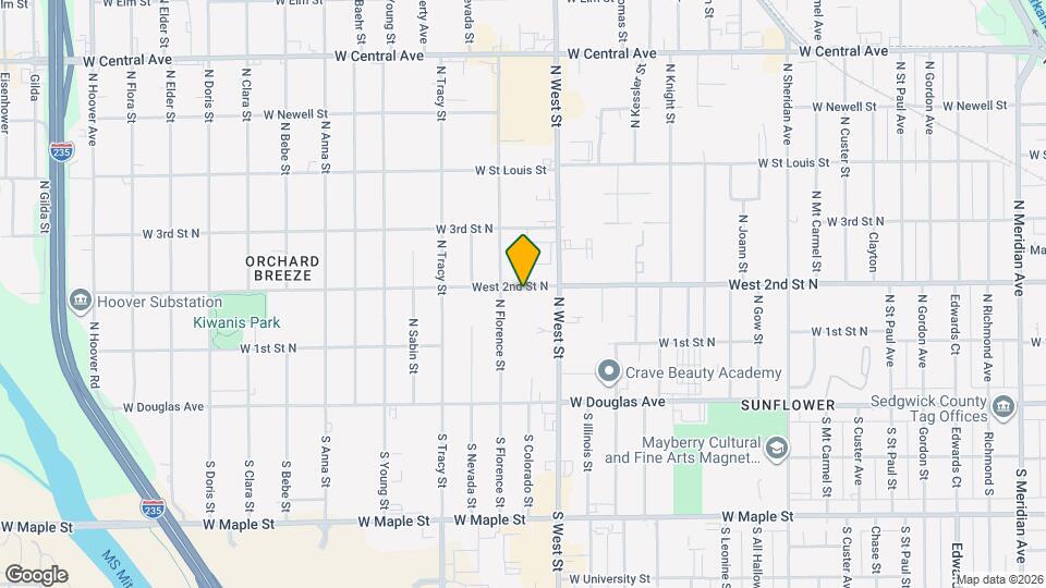 270 N Florence St Map and Location Details