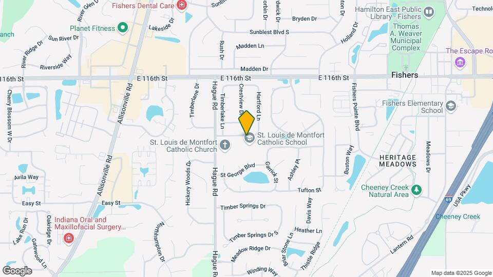 7717 Cambridge Dr Map and Location Details