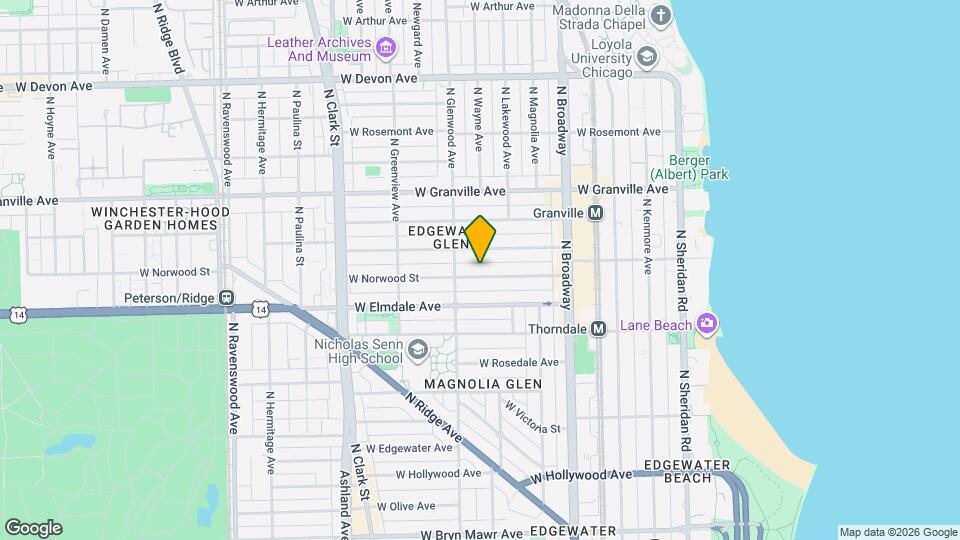 1330 W Norwood St Map and Location Details