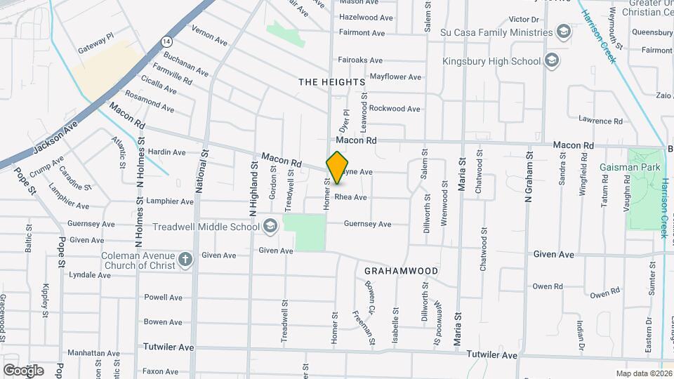 3646 Rhea Ave Map and Location Details