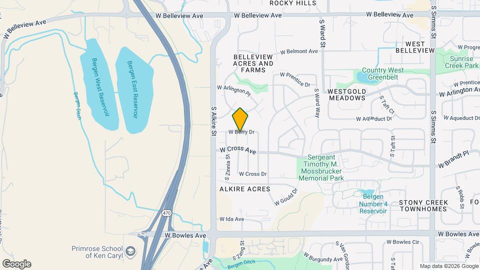 5504 S Zang St Map and Location Details