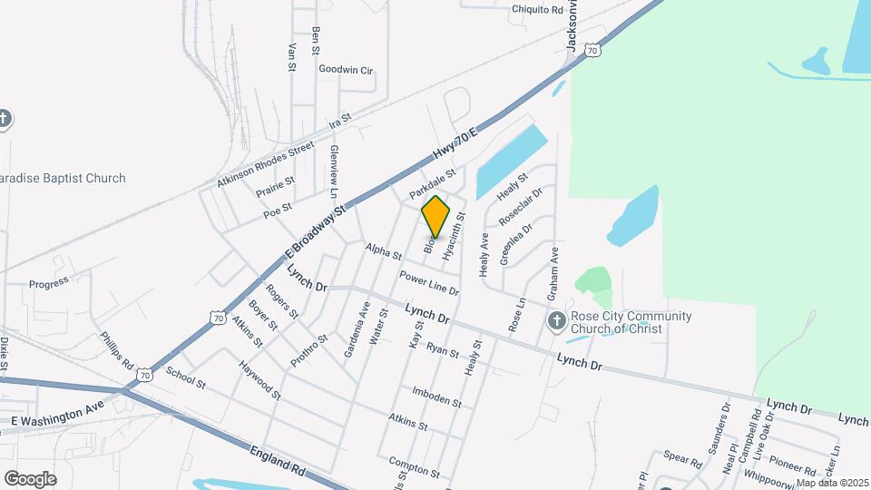 706 Blossom St Map and Location Details