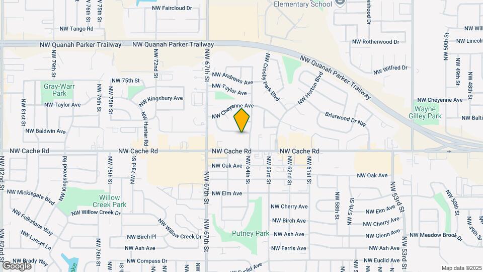 6406 NW Arrowhead Dr Map and Location Details