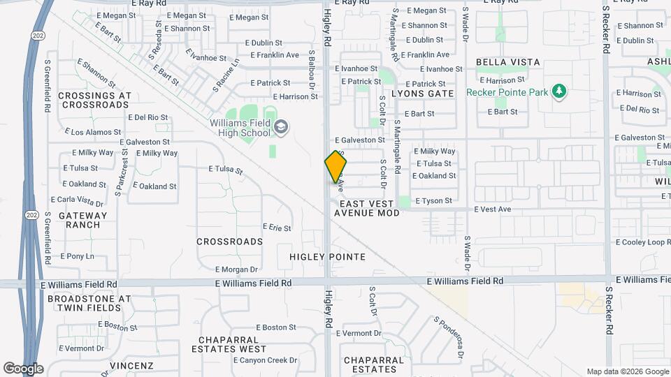 2134 S Seton Ave Mapa y Detalles de la Ubicación