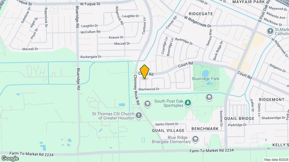 16322 Petaluma Dr Mapa y Detalles de la Ubicación