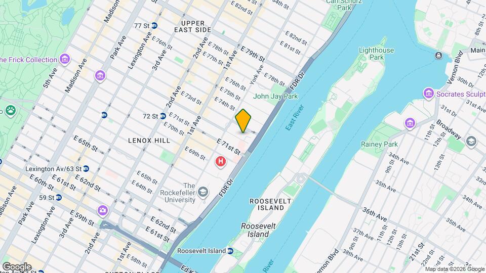 523 E 72nd St Map and Location Details