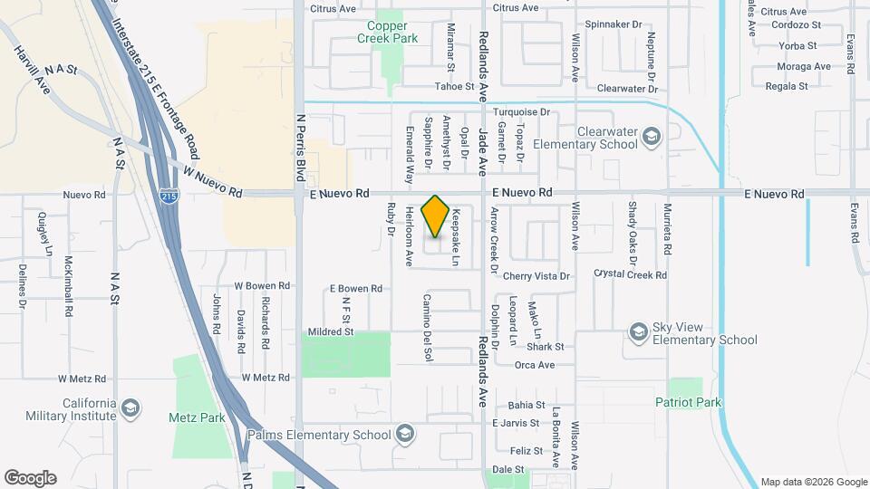 1480 Medallion Ct Mapa y Detalles de la Ubicación