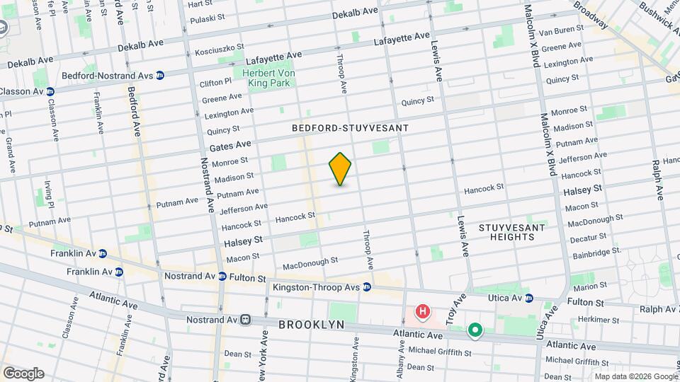 389 Jefferson Ave Mapa y Detalles de la Ubicación