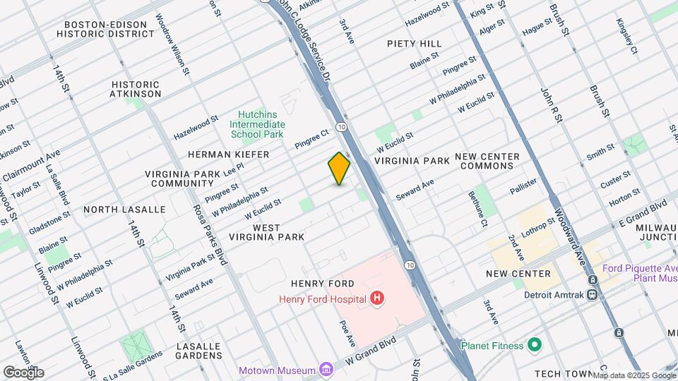 1162 Virginia Park St Map and Location Details