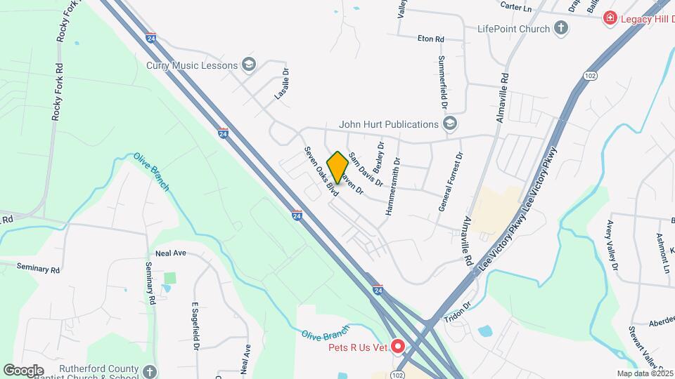 920 7 Oaks Blvd Map and Location Details