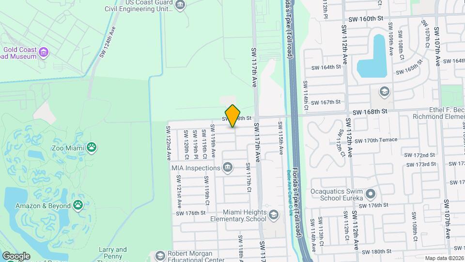 11805 SW 169th St Mapa y Detalles de la Ubicación