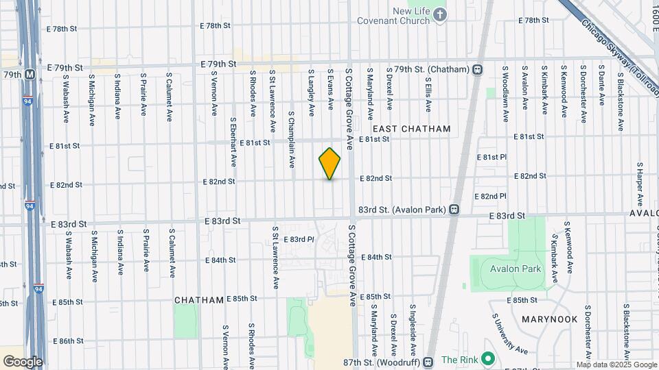 8204 S Evans Ave Map and Location Details