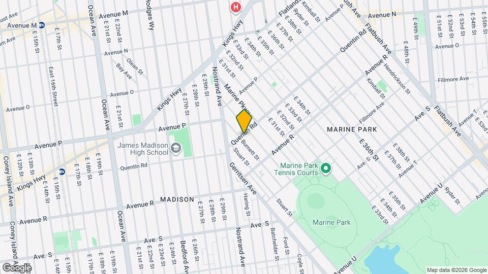 1701 Burnett St Map and Location Details