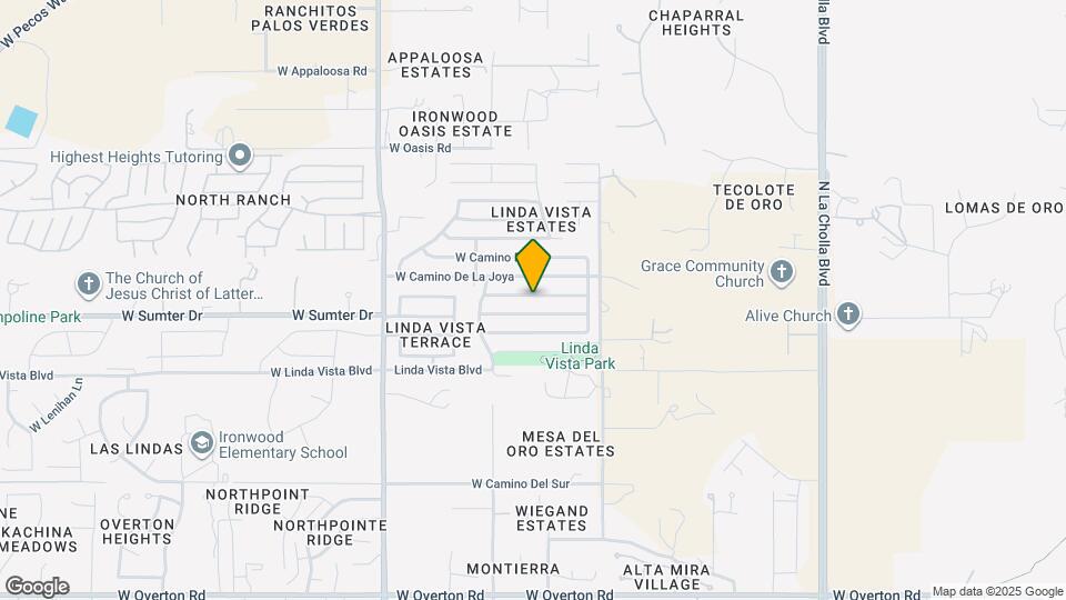 2621 W Camino Del Deseo Map and Location Details