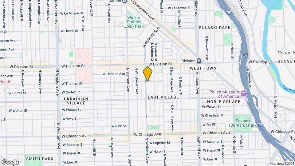 1057-1059 N Wolcott Ave Map and Location Details