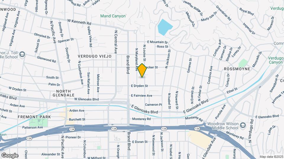 1119 N Louise St Mapa y Detalles de la Ubicación