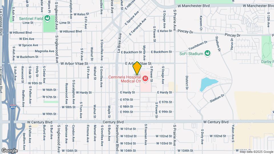 947 Myrtle Ave Map and Location Details
