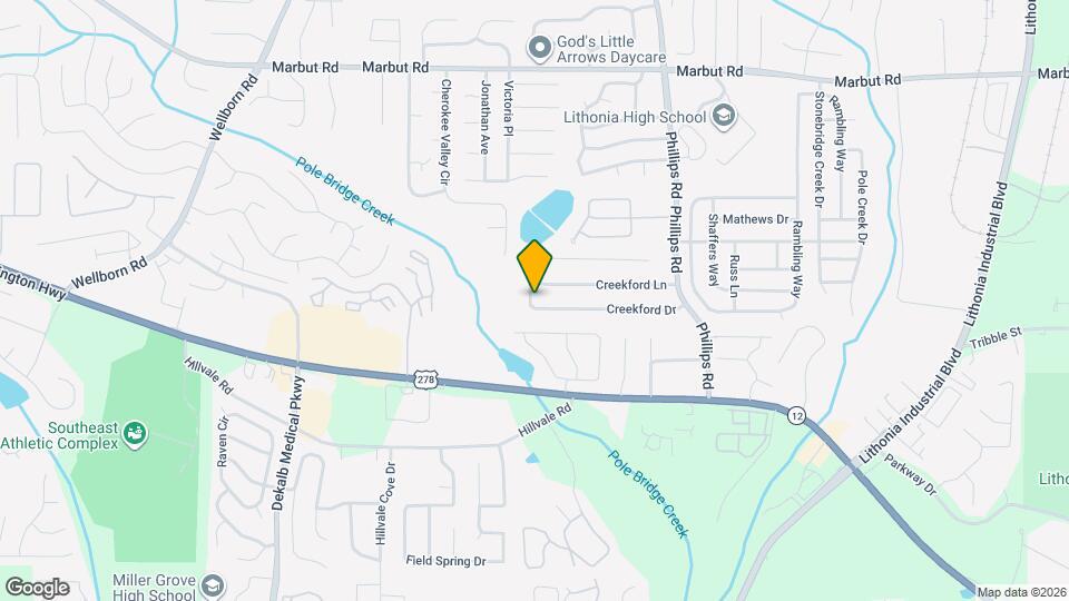 6176 Creekford Dr Map and Location Details