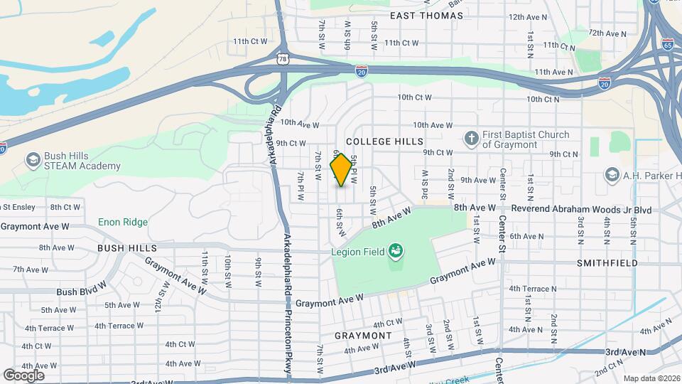 863 6th St W Map and Location Details