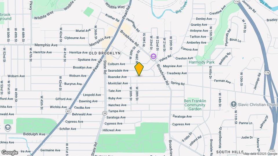 2807 Roanoke Ave Map and Location Details