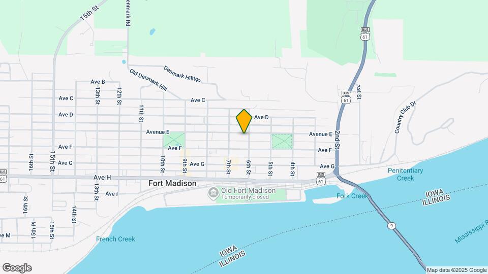 608 Avenue E Mapa y Detalles de la Ubicación