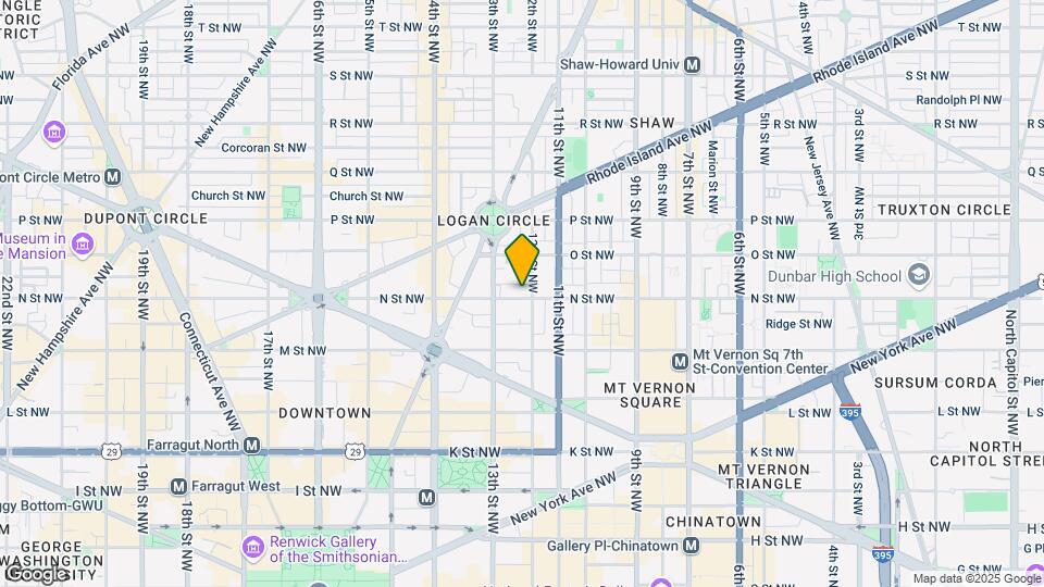 1205 N St NW Map and Location Details
