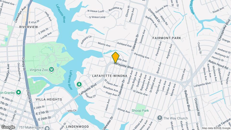 1701 Lafayette Blvd Map and Location Details