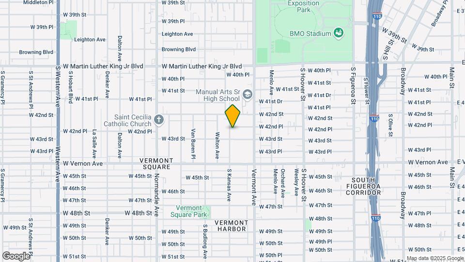 1056 W 42nd Pl Mapa y Detalles de la Ubicación