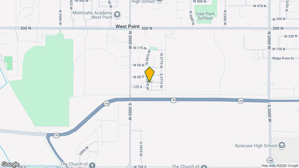 2861 W 100 S Map and Location Details