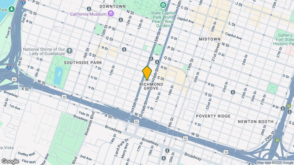 1515 T St Map and Location Details