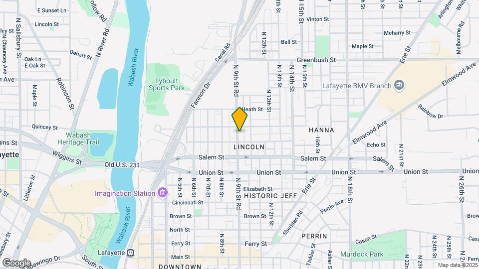 1015 N 9th St, Unit A Map and Location Details