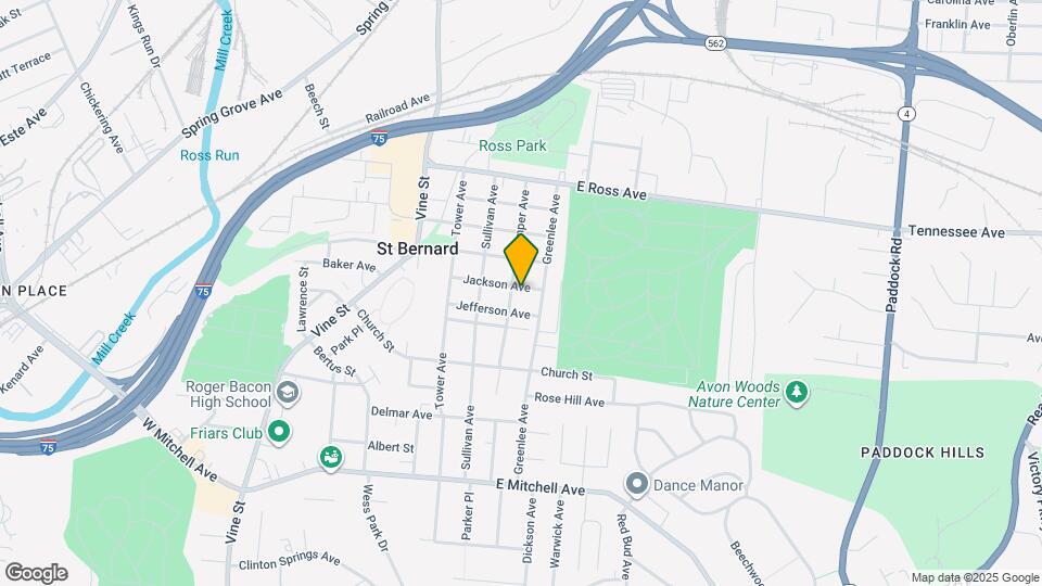 407 Jackson Ave Map and Location Details