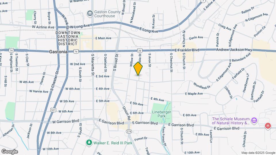 323 S Columbia St Map and Location Details