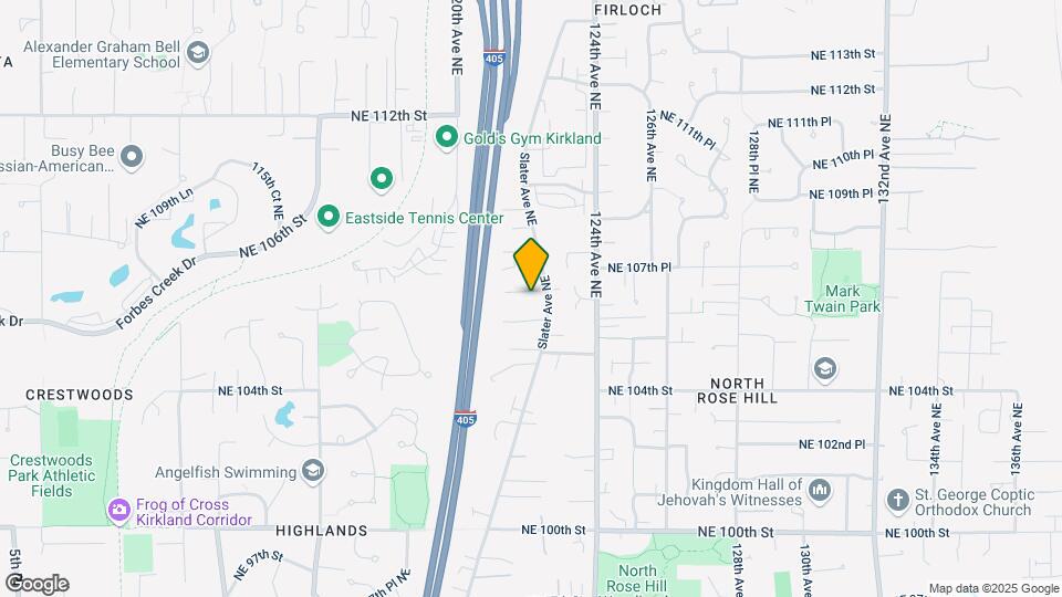 12129 NE 107th St Map and Location Details