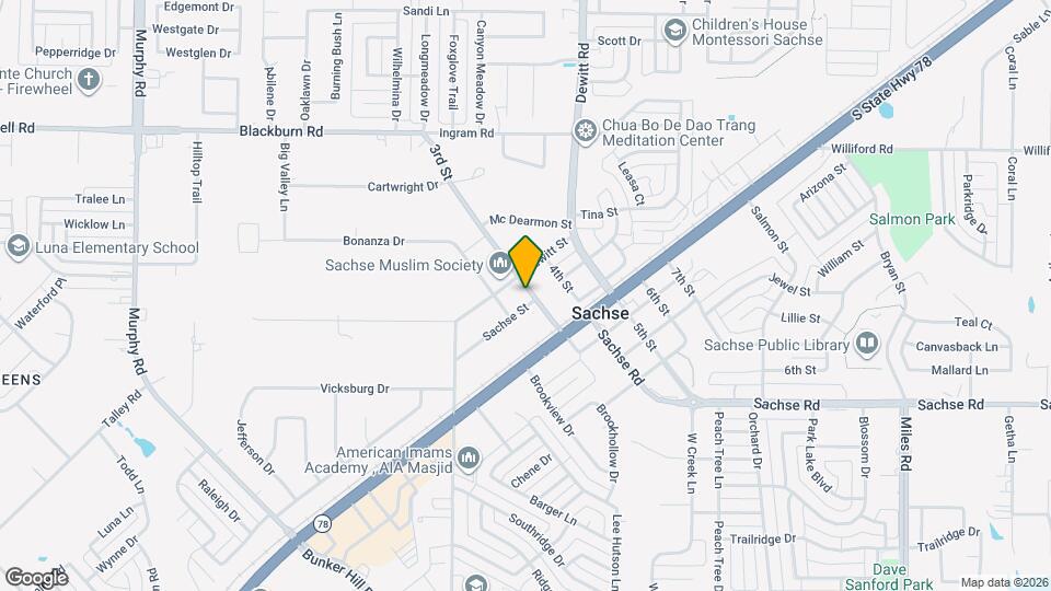 5941 Sachse St Map and Location Details