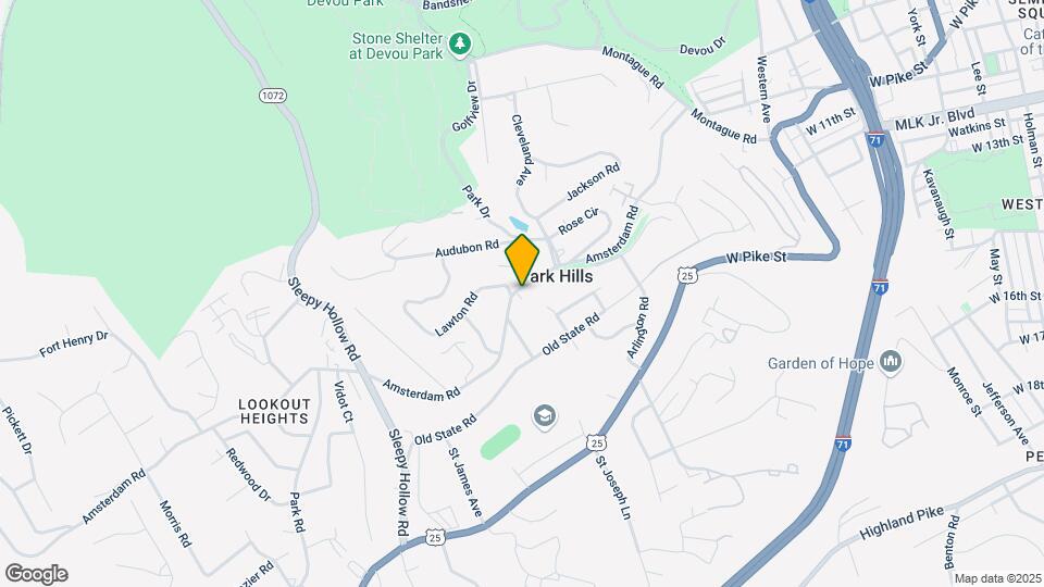 1119 Amsterdam Rd, Unit Park hills 1 bedroom Map and Location Details