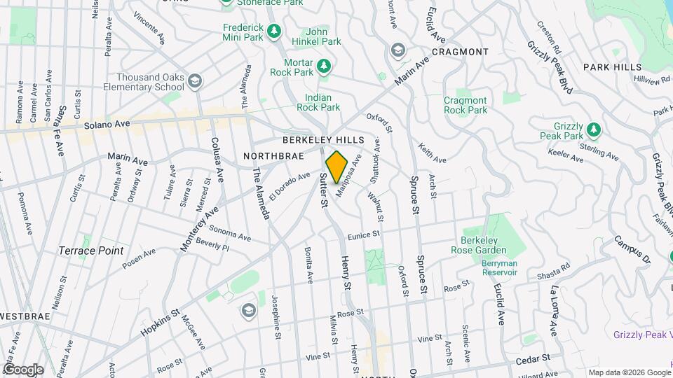 1062 Mariposa Ave Map and Location Details