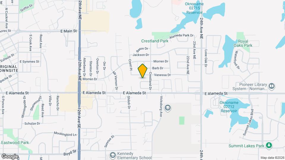 1713 Hillcrest Dr Mapa y Detalles de la Ubicación