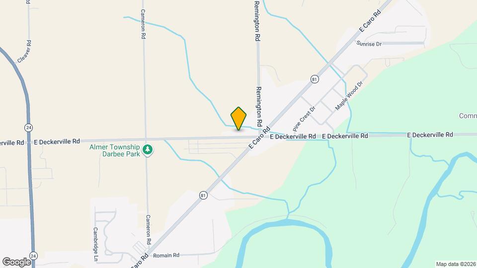445 E Deckerville Rd Map and Location Details