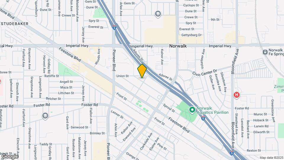 11943 Olive St Map and Location Details