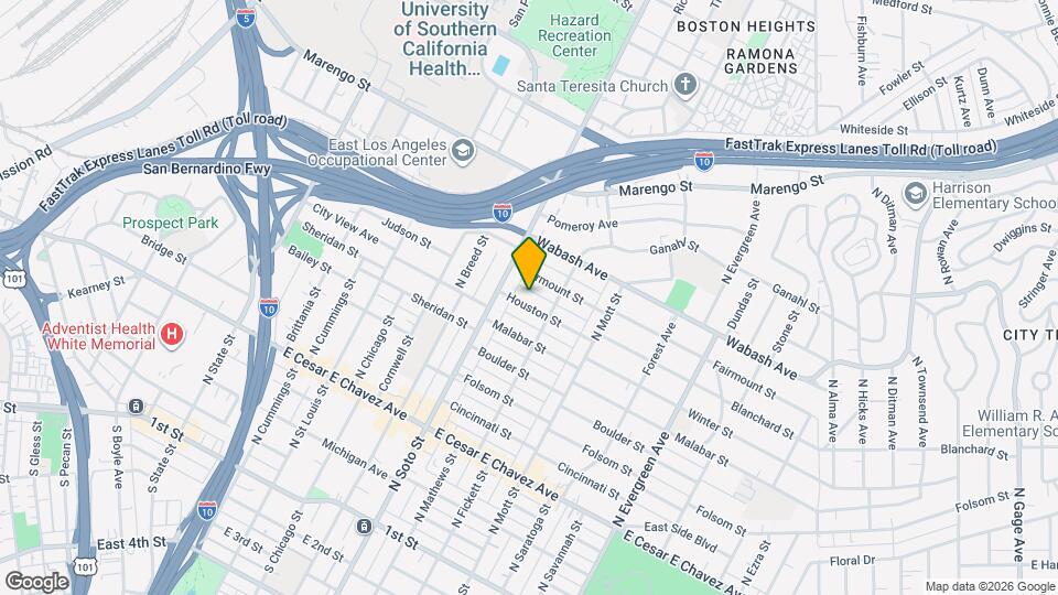 2433 Houston St Map and Location Details