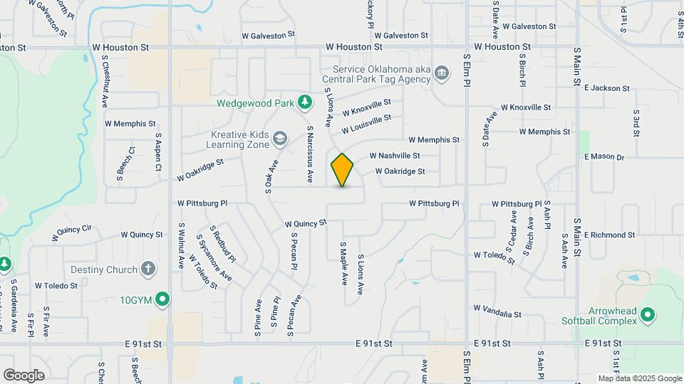 1321 W Pittsburg St Map and Location Details