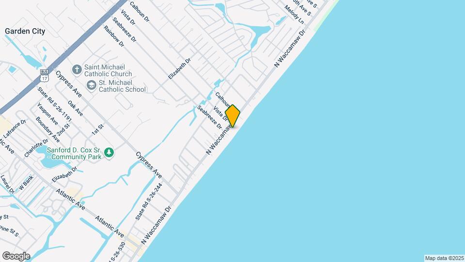 1210 N Waccamaw Dr Map and Location Details